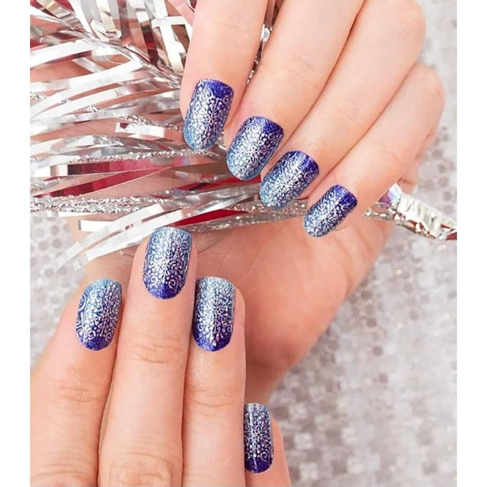 Color Street Nail Strips Ice to Meet You Cottagecore, Y2K Frosty Glam - Picture 2 of 6